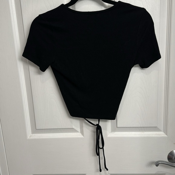 Brandy Melville Crop Wrap Top - Picture 2 of 5